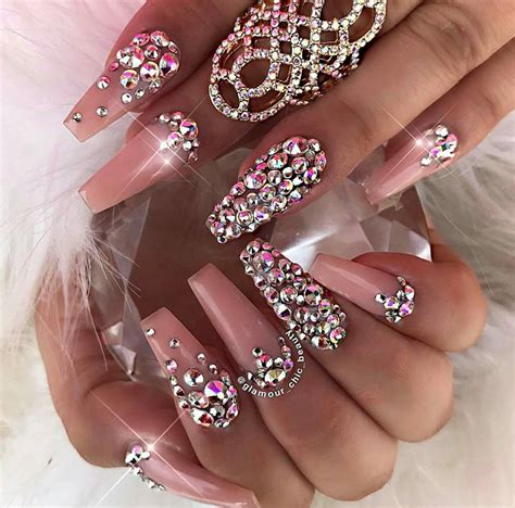 acrylic nail designs bling|easy glitter nail art designs.